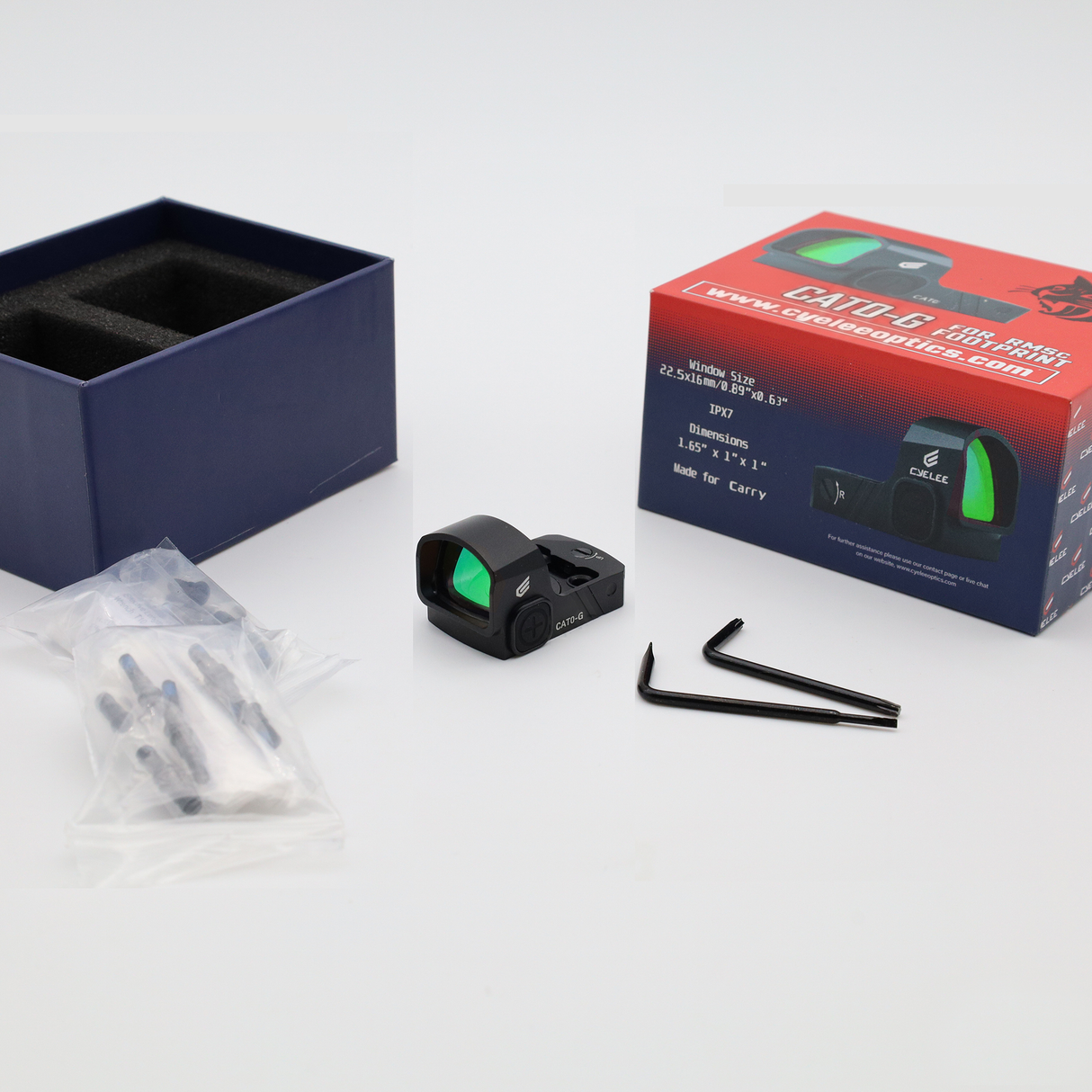 OPEN BOX - Cyelee CAT0-G, Green 3 MOA Dot, For RMSc/407k/507k Footprint