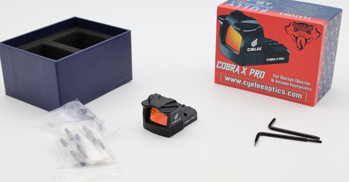 OPEN BOX - Cyelee Cobra X Pro, Red 2 MOA Dot & 26 MOA Circle, For Doctor Footprint