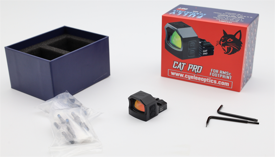 OPEN BOX - Cyelee CAT PRO, Red 3 MOA Dot, For RMSc/407k/507k Footprint