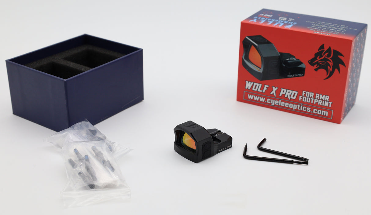 OPEN BOX - Cyelee WOLF X PRO, Red 2 MOA Dot & 26 MOA Circle, For RMR/407C/507C Footprint