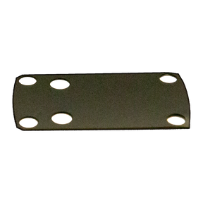 a close up of a metal plate with holes