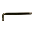 a black metal handle on a white background