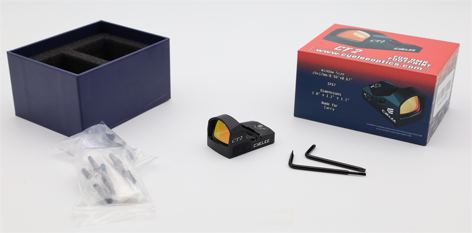 OPEN BOX - Cyelee CT2, Red 3 MOA Dot, For RMR/407C/507C Footprint